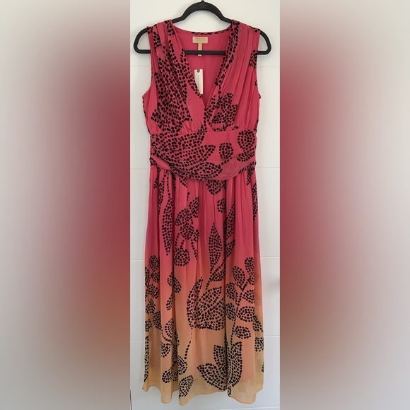 Anthropologie Verb by Pallavi Singhee V-Neck Ombre Maxi Dress Medium New w Tags - Picture 10 of 14